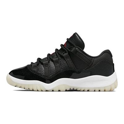 Детские кроссовки Air 11 Retro Low PS 72-10 Black White Sail 505835-001