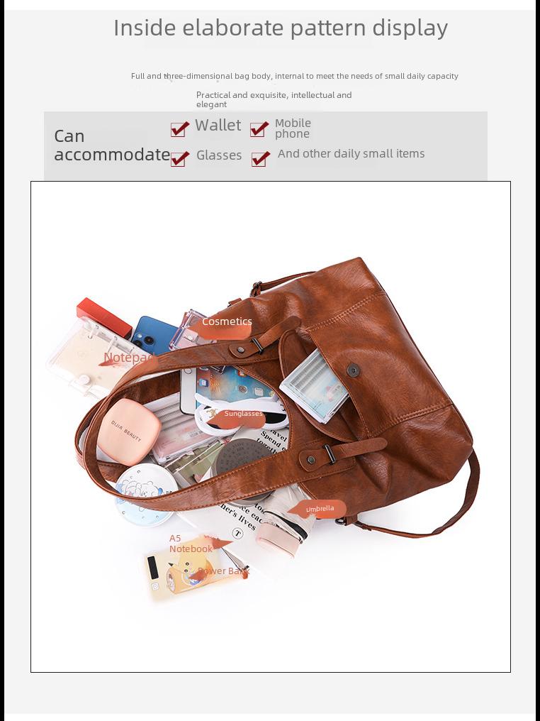 Модная зимняя сумка через плечо из мягкой кожи для женщин среднего возраста