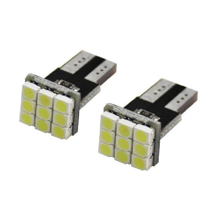 Amber Yellow 168 194 2825 T10 9-SMD LED Bulbs For Car Interior Map Dome Lights