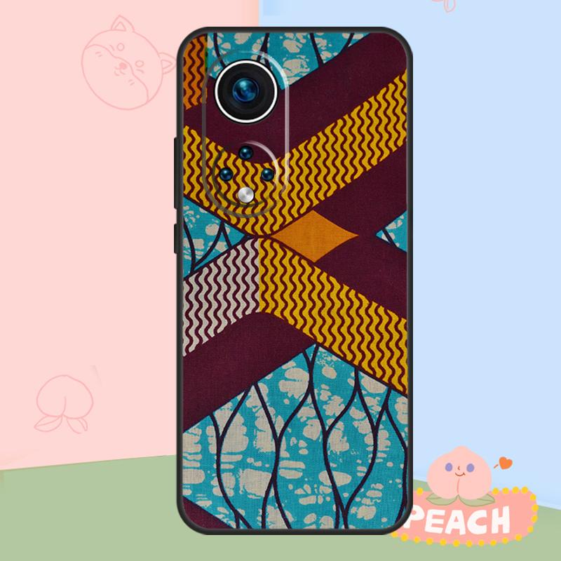 African Wax Fabric Case For Honor Magic 8 Pro 5 6 7 Lite Honor Win RT 400 200 50 70 90 X8c X9a X9b X9c X9d Cover