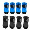 Pack of 4 Reflective Dog Bootie Waterproof AntiSlip Soles Soft Rain Shoes Paw Protectors for Small Breeds Hiking Walking