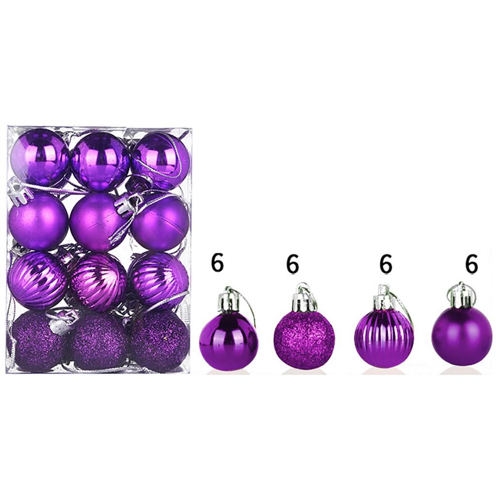 30mm Christmas Xmas Tree Ball Bauble Hanging Home Party Ornament Decor 24PC