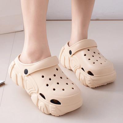 Новые летние сандалии на платформе Clogs, женские модные тапочки Eva для улицы, женские нескользящие пляжные сандалии на толстой подошве Mujer