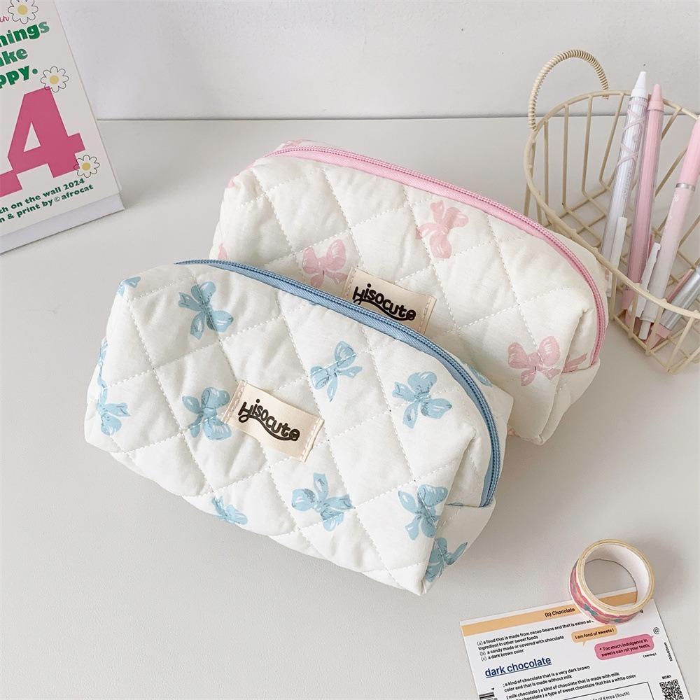 Multi-function Pen Bag Bowknot Stationery Organizer Portable Pen Box Gift
