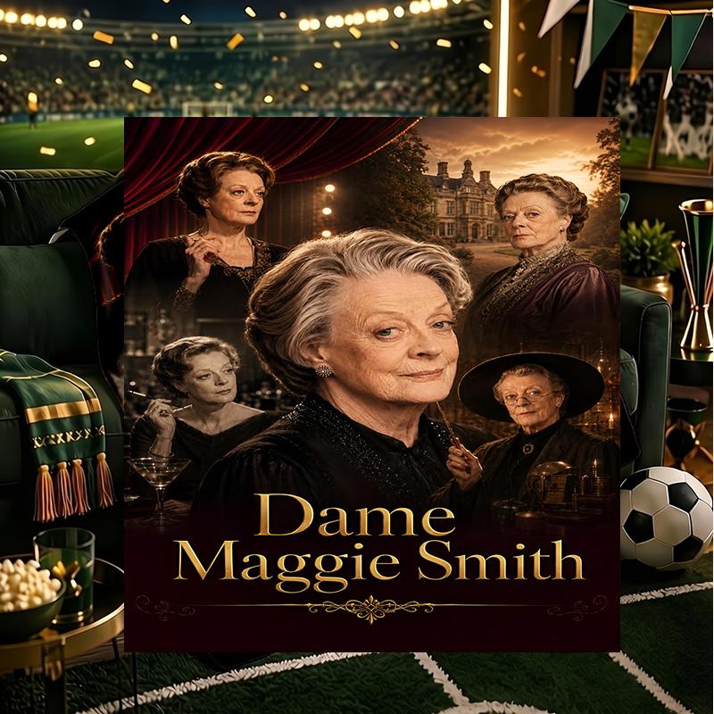 Dame Maggie Smith's Journey Blanket Lightweight Flannel Bedding Blanket Perfect for Travel, Camping, Living Rooms, Offices, Sofas, Fan Christmas gift