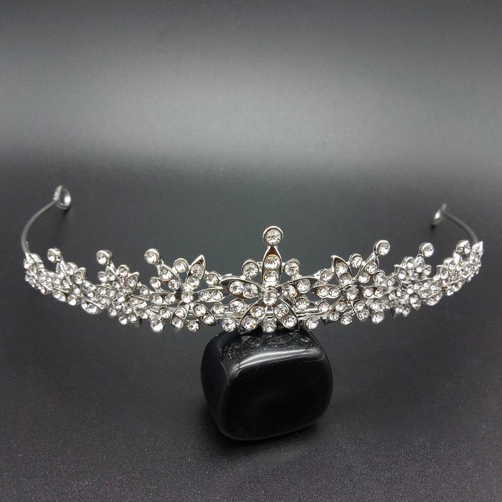 Свадебные аксессуары для волос Красивые украшения для волос Кристалл Головной убор Корона Стразы Обруч для волос