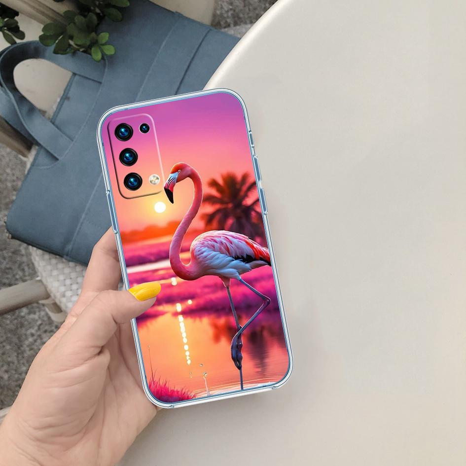 CJ54 Flamingos Pink bird flower Phone Case for Motorola Moto Edge 20 30 40 50 S30 Fusion Ultra Pro Neo Lite + G200 G23