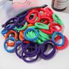 30/50/100PCS/Lot Girl Mix Colors Hair Bands Basic Hair Ties Elastic Headband Hair Scrunchies Women Accessories Ponytail Holder