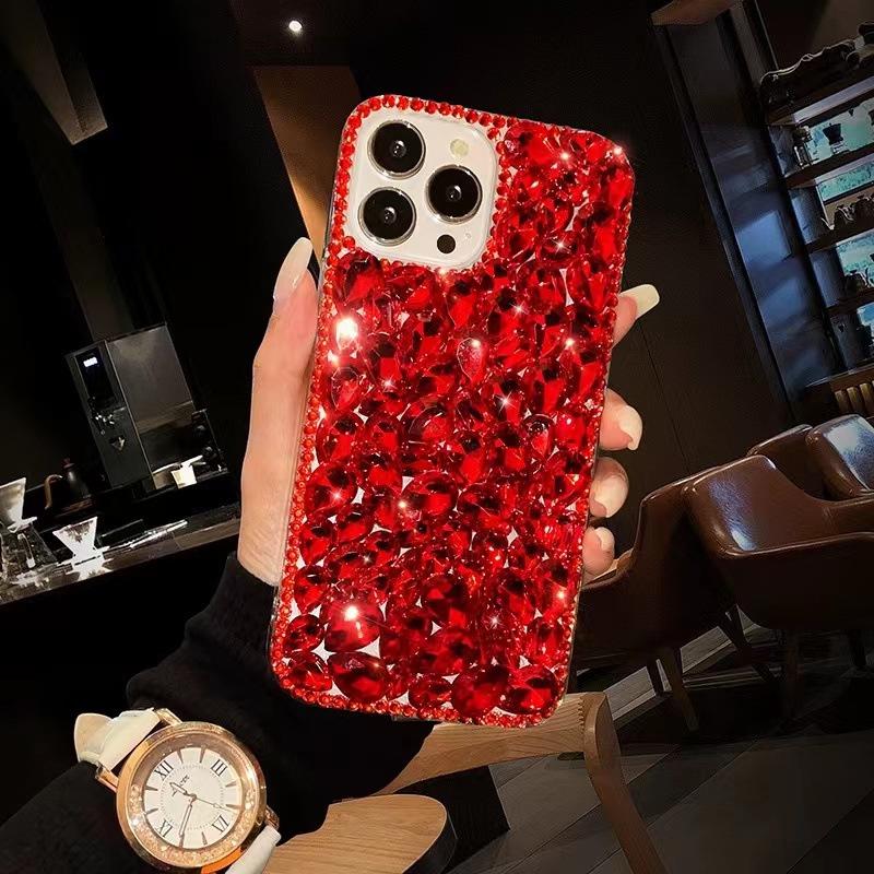 Роскошный полностью бриллиантовый защитный чехол для iPhone 17 Pro Max, iPhone 16 и iPhone 13 - Модный и ударопрочный.