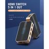 VENTION HDMI Распределитель-селектор 5 входов 1 выход 4K Конвертер Множество устройств Легкое переключение Конверсионный переключатель