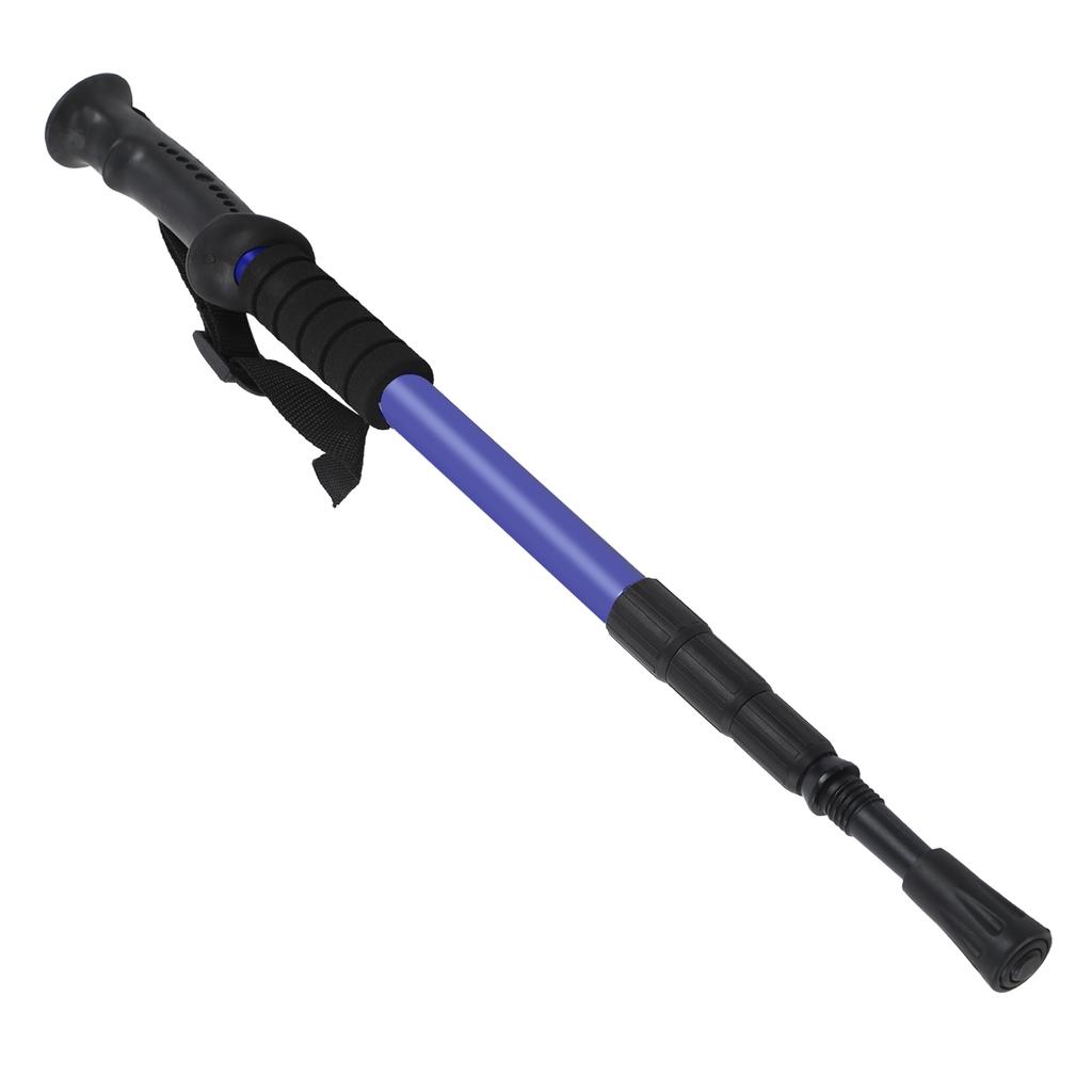 Уличная портативная телескопическая регулируемая палка для ходьбы для пожилых, синяя