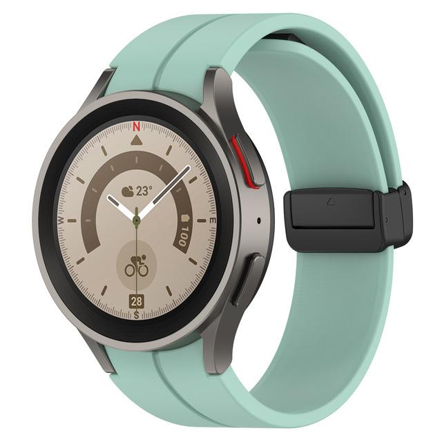Ремешок для Samsung Watch 7/4/5/6/5 Pro/classic/FE 44мм 40мм Магнитный Силиконовый спортивный браслет без зазоров ремешок Galaxy Watch 7 ремешок