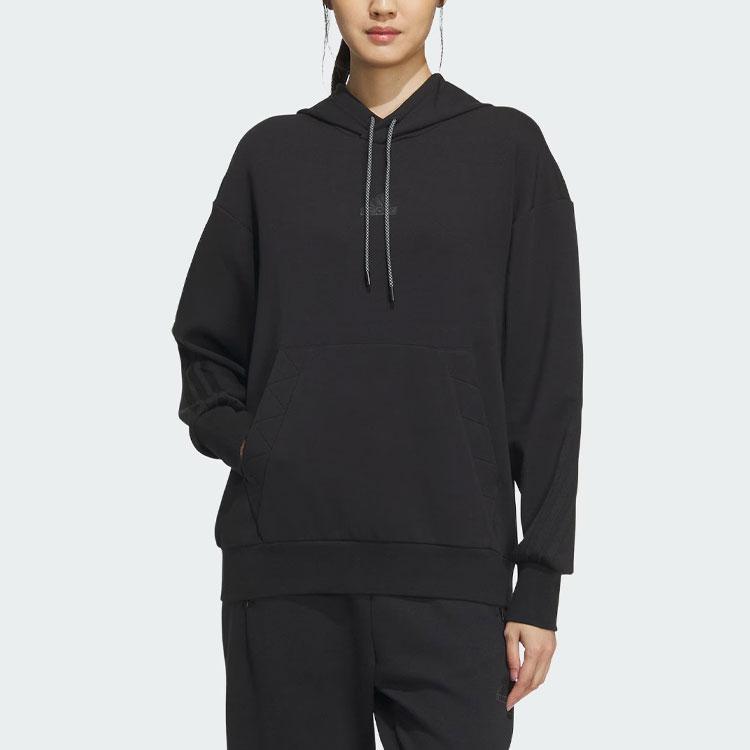 Adidas Толстовка Future Style с капюшоном и светоотражающими полосками, унисекс, черная IM9037