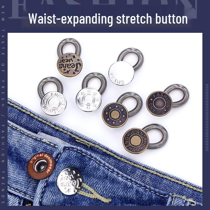 Adjustable No-Sew Waist Extender Button