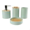 4 Piece Bathroom Accessory Set Soap Dish Decor Toothbrush Holder Accessories