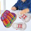 10 Pieces Baby Busy Board Montessori Toy Tie Shoelaces Toddlers Learning Cognitive