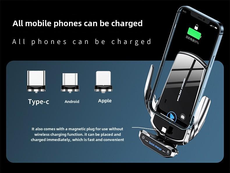 A18 Умный индукционный беспроводной зарядный автомобильный держатель для телефона