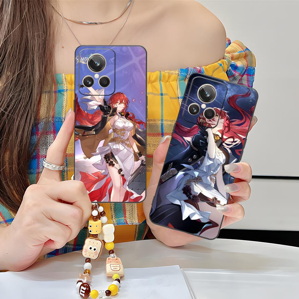 HSR Himeko Матовый ТПУ Чехол для Мобильного Телефона для Realme GT 8 Neo Pro C75 73 71 C67 65 C55 53 C35 31 C20 15 Цветная Крышка