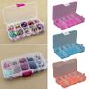 10 ячеек контейнер для хранения ювелирных изделий бусины органайзер коробки отделения для футляра пластиковые прозрачные съемные органайзеры