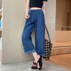 Women's Straight High Waist Casual Jeans Large Size Loose Comfortable Wide Leg Nine Minute Pants