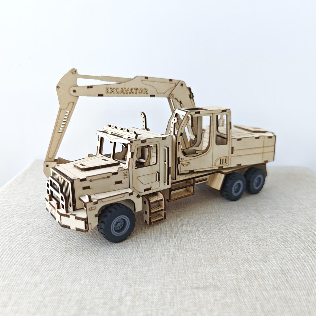 Деревянная 3D-головоломка Ручная работа DIY Модель-конструктор Настольное украшение Практическое занятие Подарок на день рождения или Рождество