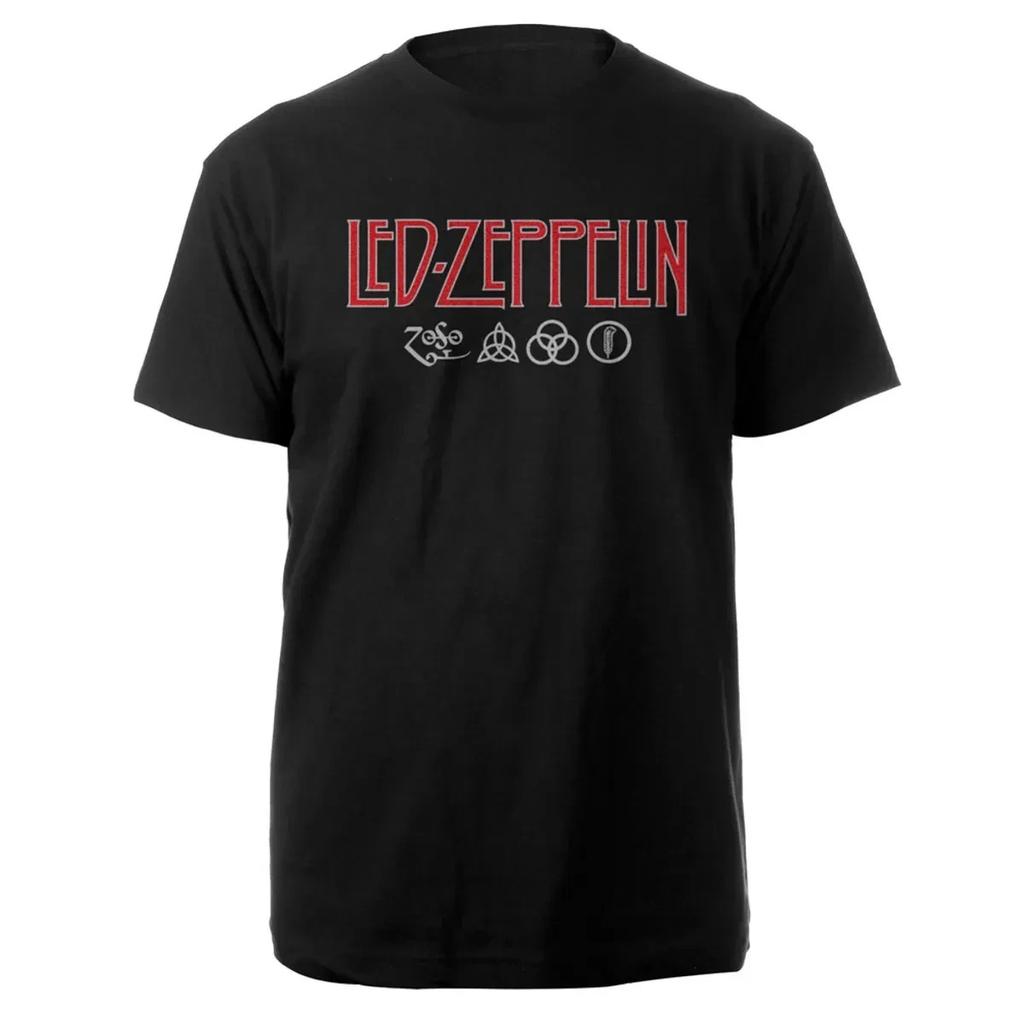 rock band Led Zeppelin Unisexs 100Cotton album graphics Tshirt 2026 New Summer spring Women oversized hiphop Y2k fashion Tshirt
