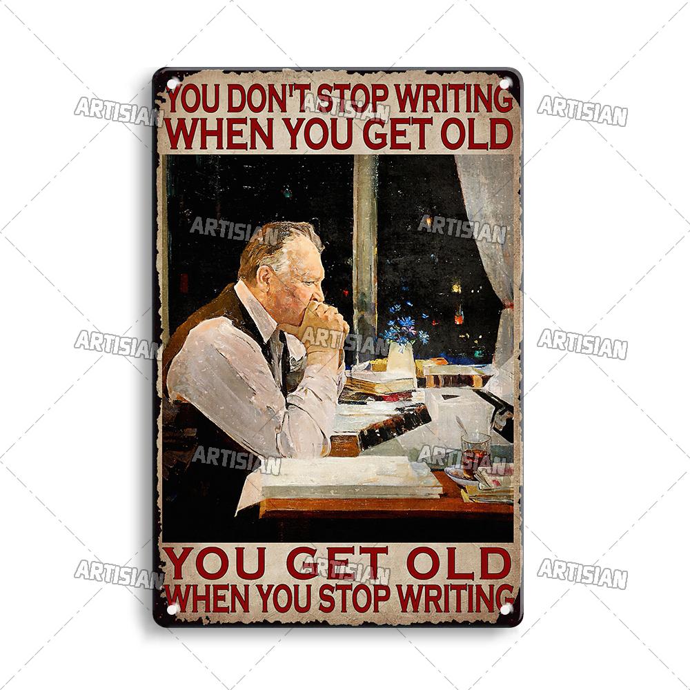 Artisian Job Metal Sign Work Tin Poster Police Accountant Scientist Writer Shoemaker Decorative Plate Wall Decor Garage Bar Pub