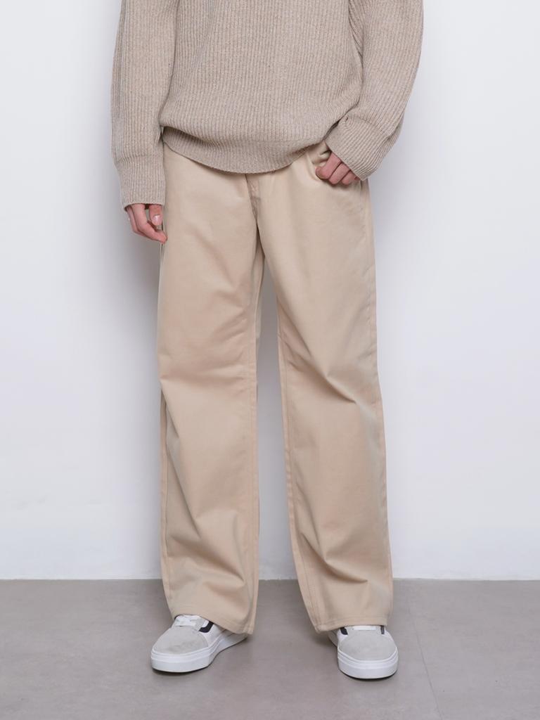 THE-ABON M765 Pitch Wide Pants Beige