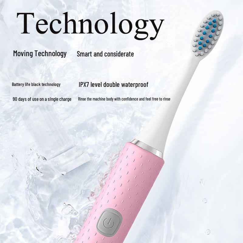 Настраиваемая электрическая зубная щетка: Аккумуляторная звуковая щетка для взрослых, пар и детей