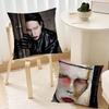 MMarilyn MManson Под Богом Наволочка Акцент для Гостиной Подушка для Спины Дивана Квадратная Подушка для Отдыха и Сна