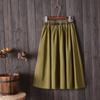 College Style A-line Skirt with Belt - Versatile, Mid-length, Summer Skirt for Women
