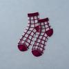 1 Pair Women Socks  Summer 15 Styles Harajuku Thin Transparent Sock Striped Plaid Dots Breathable Funny Socks Casual Ankle Socks