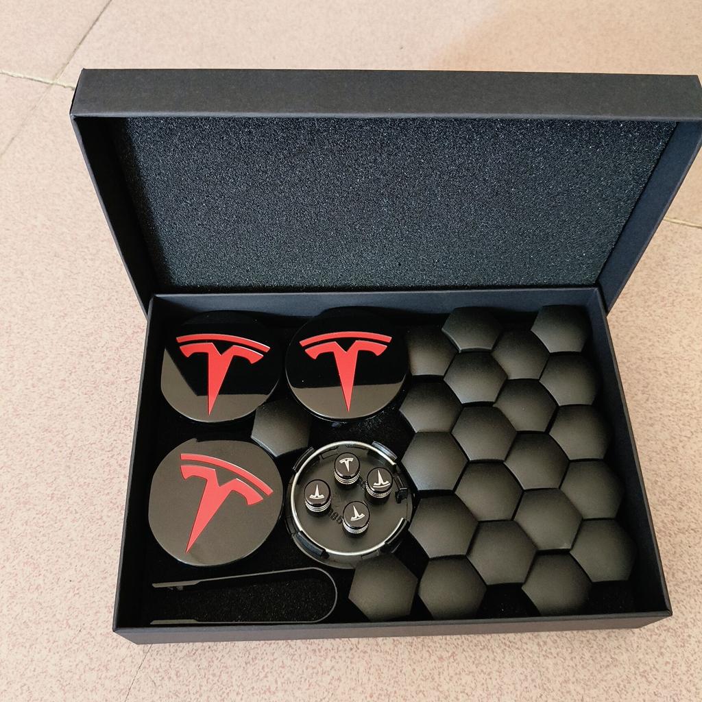 4PCS 25PCS 29PCS 56/57MM For Tesla Model3 /ModelY/2025 Model Y Juniper Sport Emblem Wheel Center Hub Cap Car Rims Cover Hubcaps