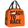 Готов к гонкам Сумка для ланча Портативный гоночный термоконтейнер Термоизолированный ланч-бокс бенто для женщин, детей, школьников, пикника, сумки-тоут для еды