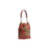New COACH Dempsey Cow Leather Bucket Bags Handbags Medium Size Women's Red & Brown Monogram CH164-IME7V