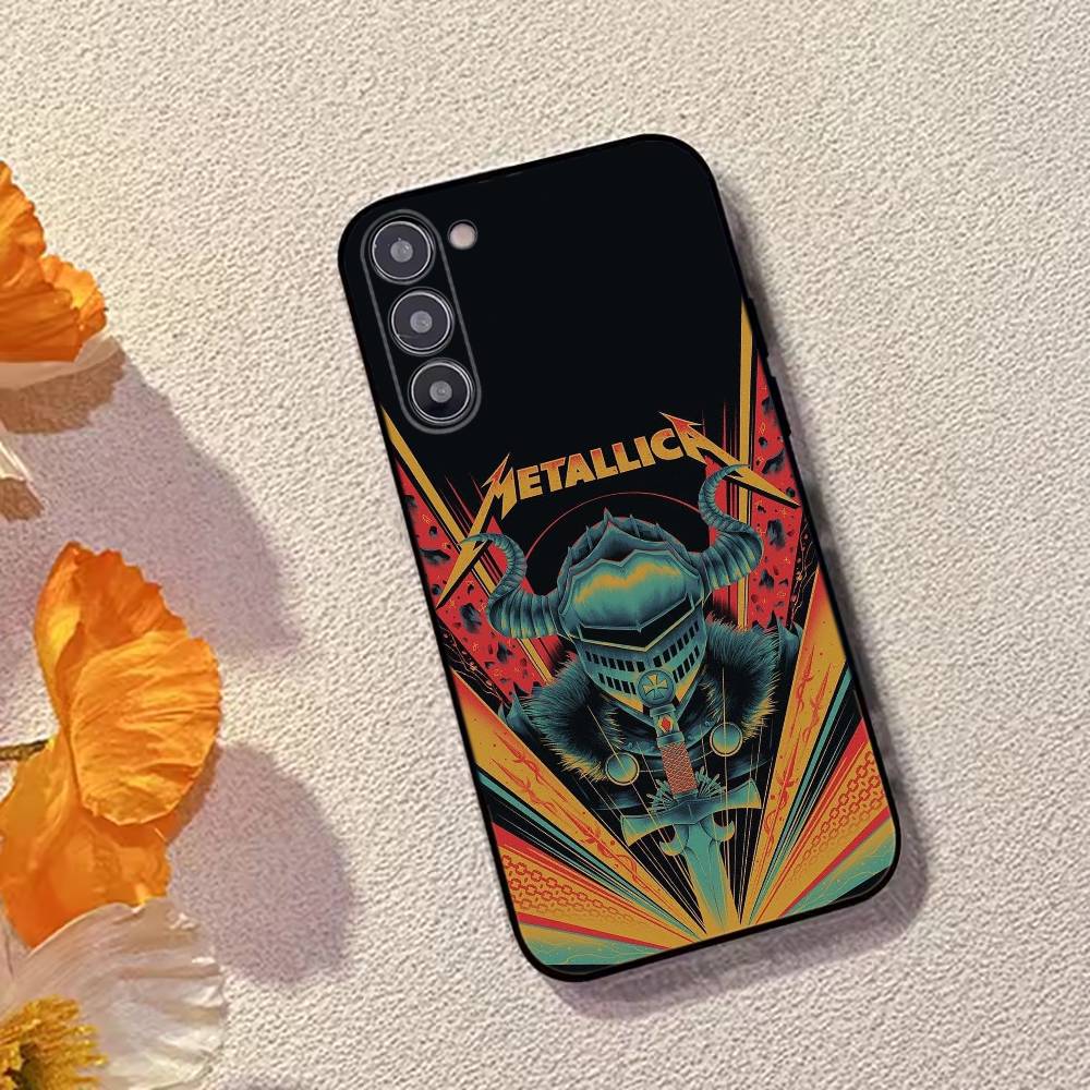 M-METALLICA Rock band Phone Case Black Silicone Soft For Samsung Galaxy A73,A72,A71,A70,A53,A52,A51