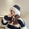 Keep Warm Winter Plush Bucket Hat with Earmuff Women Fisherman Cap Ear Protection Hat  Girls