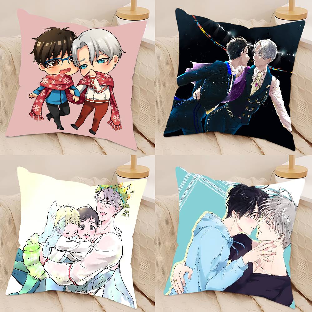 Аниме Y-Yuri On Ice Наволочка Съемная Моющаяся Наволочка – Всесезонный Мягкий Лен
