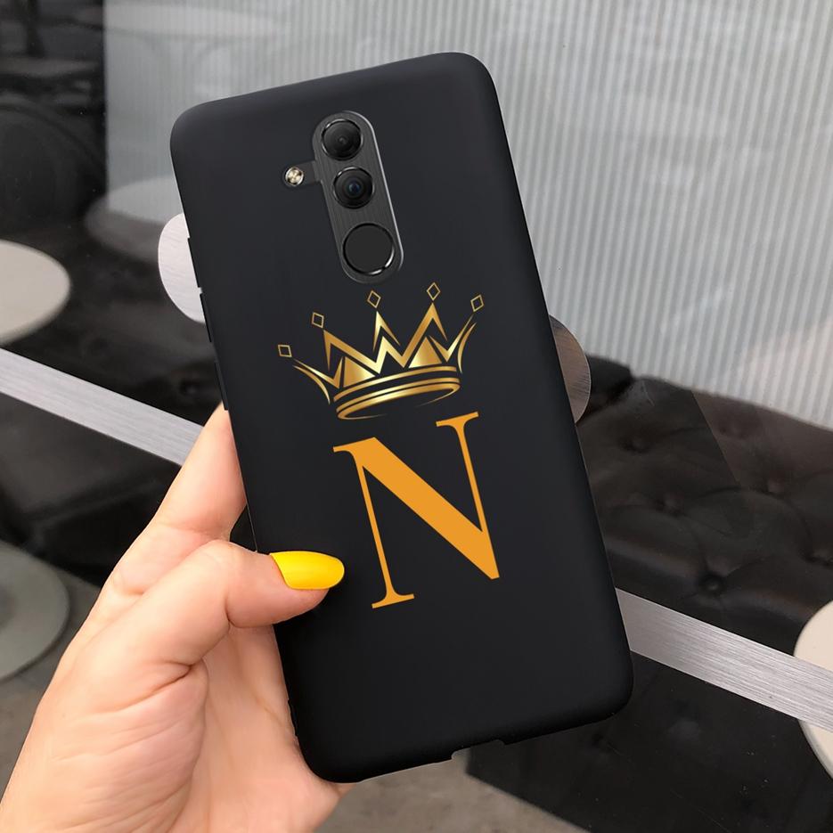 Чехол для Huawei Mate 20 Lite SNE-AL00 SNE-LX1 Роскошный чехол с буквами для пары Мягкий силиконовый чехол для телефона Для Huawei Mate 20 Lite Coque