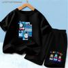 Thomas Train Kids Summer Clothes Set Soft Airy Polyester Tee Relaxed Fit Shorts Stylish Outdoor Activity Wear For Boys Girls