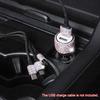 Автомобильное зарядное устройство Bling Diamond Dual USB Автомобильный адаптер Безопасный молоток ручной работы