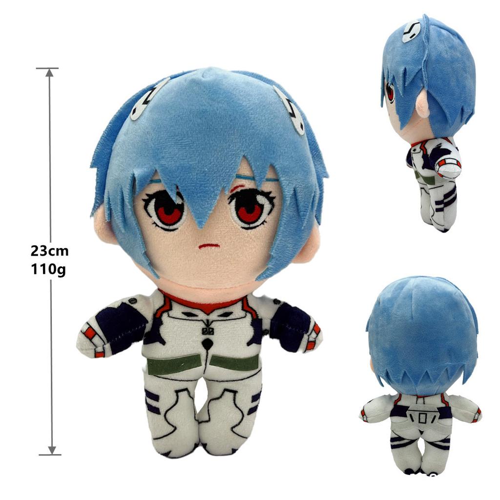 Ayanami Rei Plush Asuka Langley Soryu Rei Plush Stuffed Ray Японское аниме Kawaii Милые мультяшные игрушки Куклы Кровать Подарок