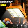 Rechargeable 60 Watts Solar Flood Light Outdoor Portable LED Reflector Spotlight Rechargeable Projector Floodlight Solar Lamp
