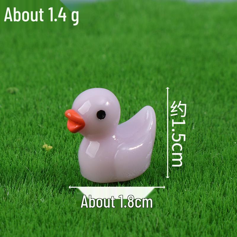 Желтый утенок смоляная фигурка для украшения микроландшафта