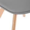 Lot de 2 chaises style scandinave Baya Atmosphera - Gris Clair
