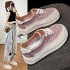 2025 New Style Women's Vulcanize Shoes with Increased Height and Thick Bottom for Casual Sports with Single Shoes