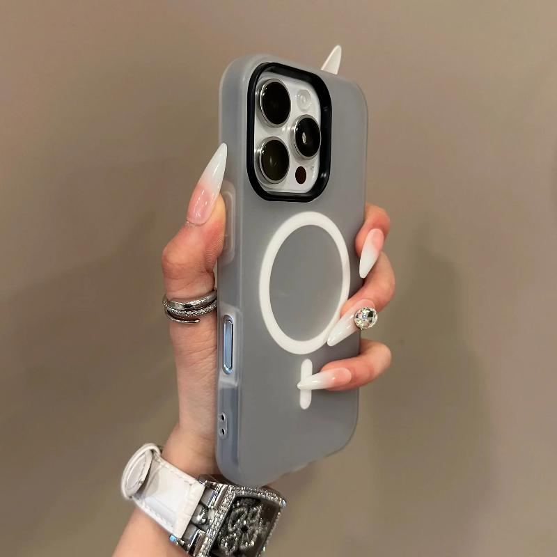 Роскошный Чехол 2-в-1 Candy Color с Magsafe для iPhone 17 Air 16 15 14 13 12 Pro Max Plus, Магнитный, Для Беспроводной Зарядки, Матовый, Мягкий