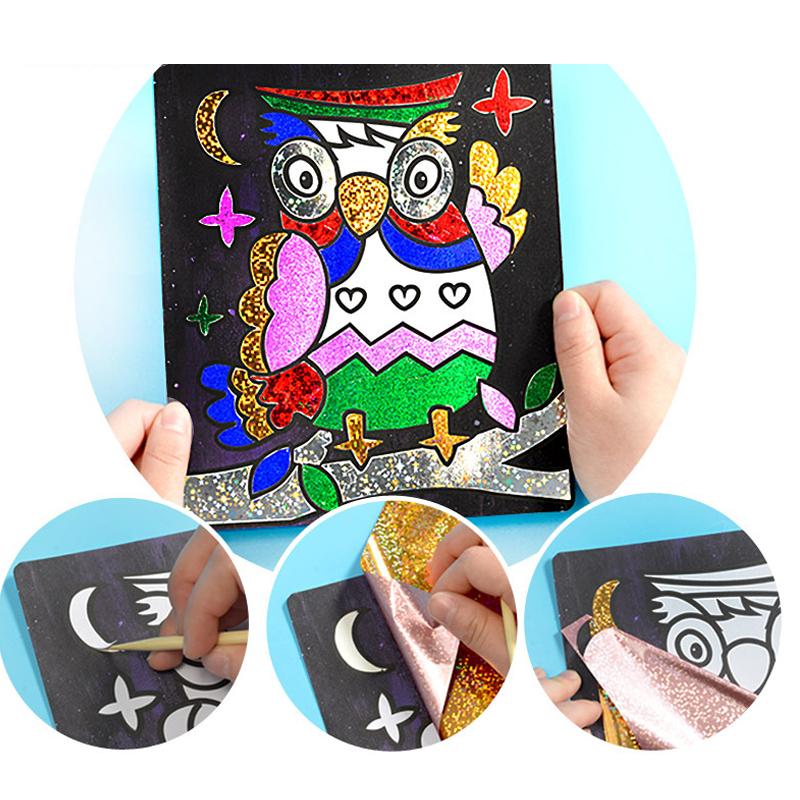 Нетоксичные DIY Мультяшные Магические Переводные Рисунки Поделки Для Детей Искусство и Поделки Игрушки Для Детей Творческие Обучающие Развивающие Рисование Игрушки