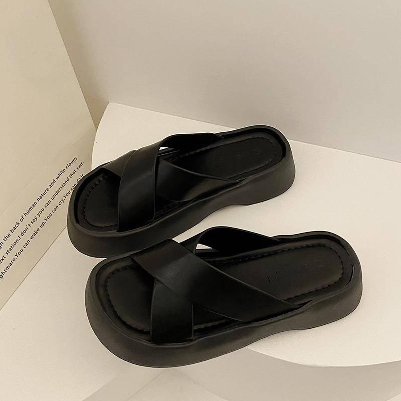 2025 New Gladiator Summer Sandalias Fashion Platform Shoes Woman Flats Elegant Open Toe Slippers Comfort Beach Slides Women Shoe