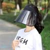 Women Sunhat Block Sunlight Anti-UV Rotary Face Shield Empty Top Visor Clear Visual Field Sun Hat Face Protection Cover Cycling Sunshade Cap